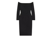 SAFIYAA "Renee" Knit Off-the-Shoulder Dress